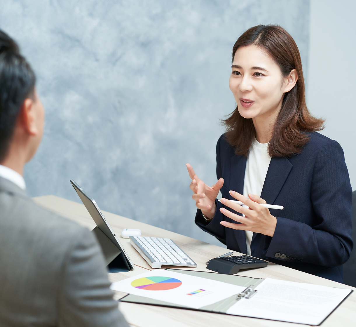 商談の様子